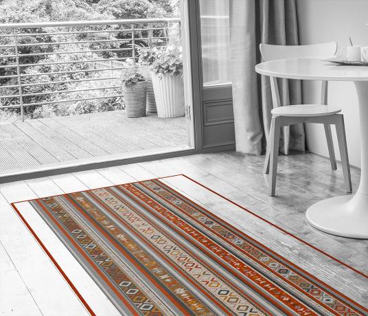 Quirky Tribe Passion Runner 7096 in Living Room (Make Me A Rug)
