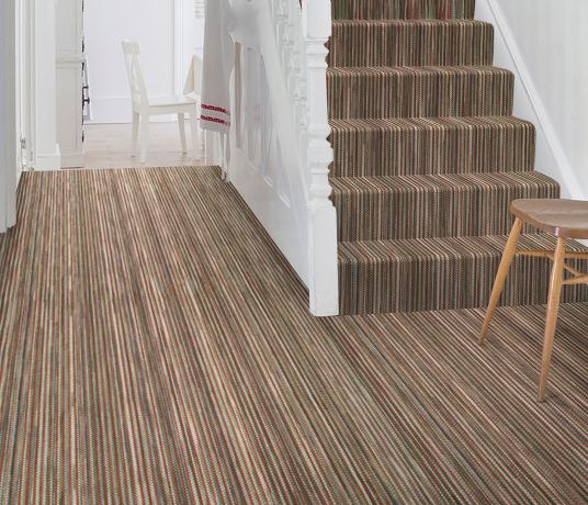Wool Iconic Stripe Fitzgerald Carpet 1543 on Stairs