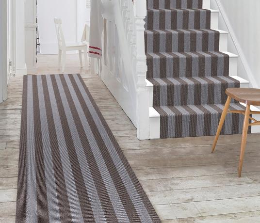 Wool Blocstripe Mineral Sable Bloc Carpet 1854 Stair Runner