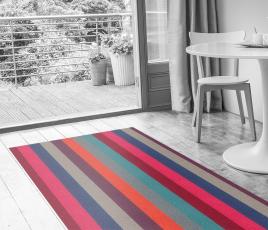 Margo Selby Stripe Carnival Carousel Carpet 1990 in Living Room (Make Me A Rug) thumb