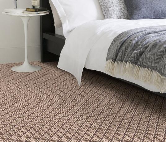 Quirky Geo Grey Carpet 7133 in Bedroom