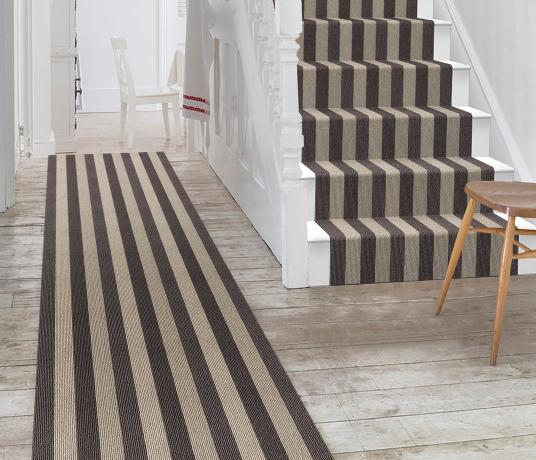 Wool Blocstripe Sable Olive Bloc Carpet 1850 Stair Runner