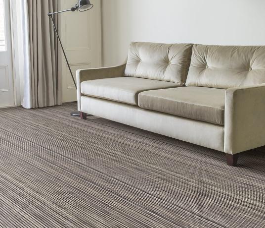 Wool Iconic Stripe Franklin Carpet 1541 in Living Room