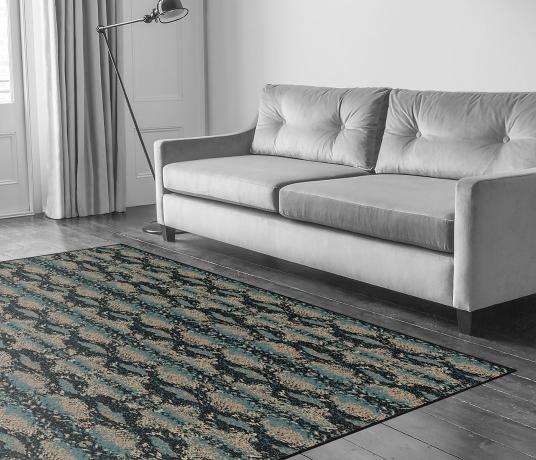 Quirky Snake Mamba Carpet 7127 in Living Room
