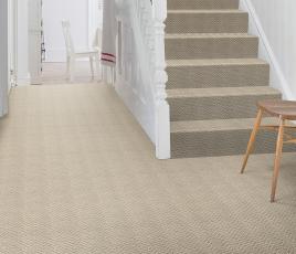 Wool Iconic Chevron Rialto Carpet 1531 on Stairs thumb