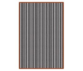 Pippa Striped Wool Rug from above thumb