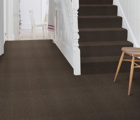 Wool Iconic Stripe Lennon Carpet 1504 on Stairs