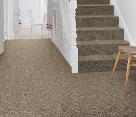 Sisal Bouclé Buriton Carpet 1237 on Stairs