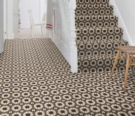 Quirky Ashley Hicks Daisy Gerbera Carpet 7260 on Stairs thumb