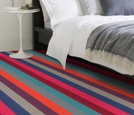 Margo Selby Stripe Carnival Carousel Carpet 1990 in Bedroom thumb