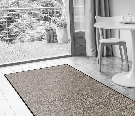 Barefoot Wool Quartz Smoky Carpet 5986 in Living Room (Make Me A Rug)