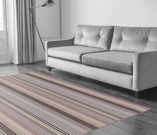 Margo Selby Stripe Rock Lydden Carpet 1951 in Living Room