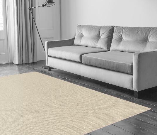 Wool Hygge Fika Warm Milk Carpet 1590 in Living Room