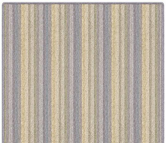 Bella Striped Wool Rug from above