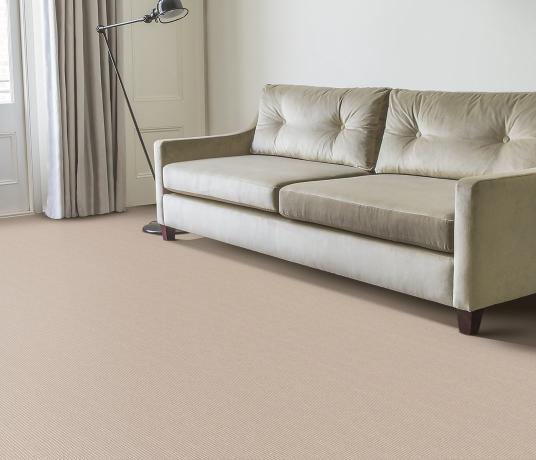 Wool Pinstripe Canvas Olive Pin Carpet 1865 in Living Room