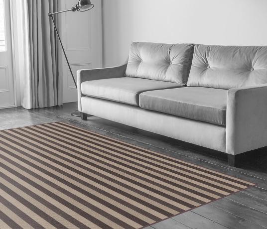 Wool Blocstripe Sable Olive Bloc Carpet 1850 in Living Room