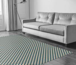 Quirky Spotty Duck Egg Carpet 7142 in Living Room thumb