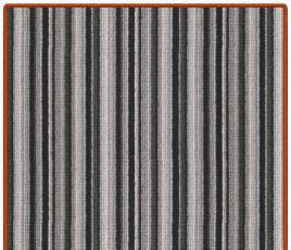 Pippa Striped Wool Rug from above thumb