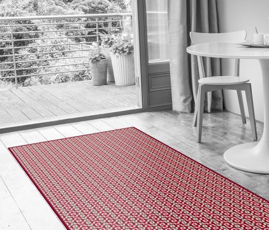 Quirky Shuttle Peter Runner by Margo Selby 7037 in Living Room (Make Me A Rug)