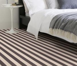 Wool Blocstripe Sable Bone Bloc Carpet 1852 in Bedroom thumb