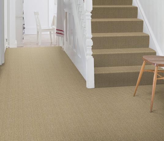 Sisal Bouclé Burridge Carpet 1241 on Stairs