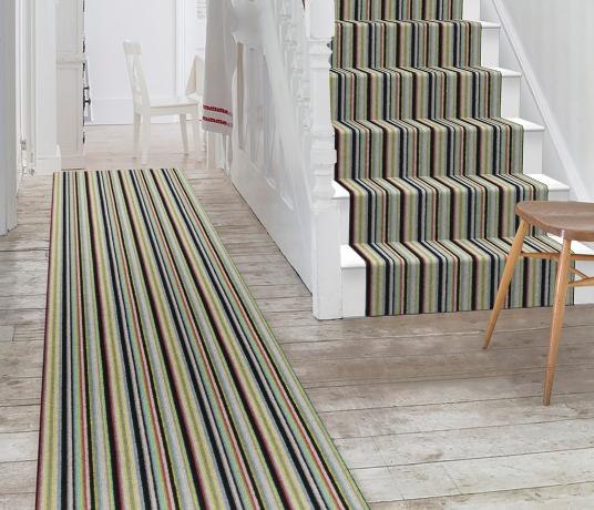 Wool Rock 'n' Roll High Voltage Carpet 1975 Stair Runner