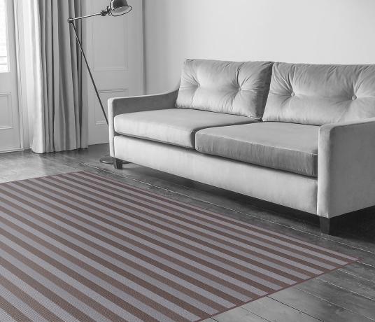 Wool Blocstripe Mineral Sable Bloc Carpet 1854 in Living Room