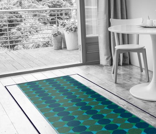 Lucienne Day Authentic Octagon Runner 7085 in Living Room (Make Me A Rug)