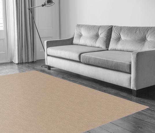Wool Herringbone Zig Zag Portabella Carpet 4681 in Living Room