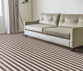 Wool Blocstripe Sable Bone Bloc Carpet 1852 in Living Room thumb