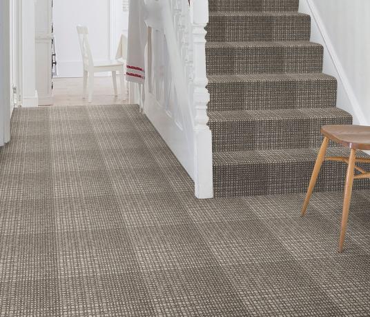 Wool Crafty Cross Celtic Carpet 5960 on Stairs