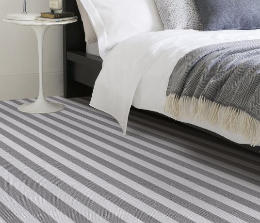 Wool Blocstripe Moon Mineral Bloc Carpet 1853 in Bedroom