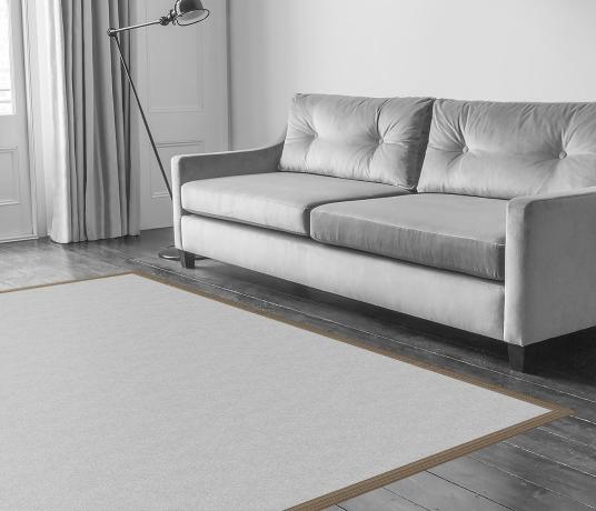 Herringbone Pewter Border  in Living Room