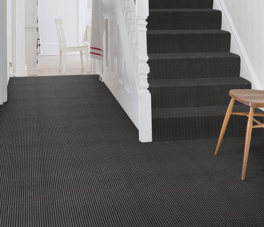 Wool Iconic Stripe Marley Carpet 1503 on Stairs