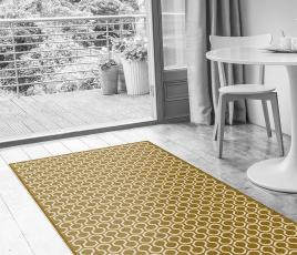 Quirky Honeycomb Moss Runner 7029 in Living Room (Make Me A Rug) thumb
