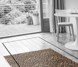Quirky Leopard Java Runner 7039 in Living Room (Make Me A Rug) thumb