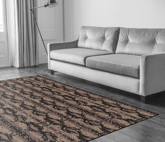 Quirky Snake Python Carpet 7128 in Living Room