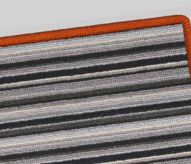 Pippa Striped Wool Rug rug corner thumb