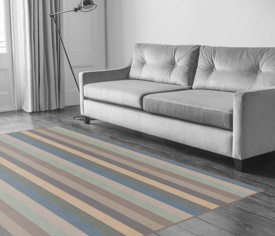 Margo Selby Stripe Surf Joss Carpet 1900 in Living Room