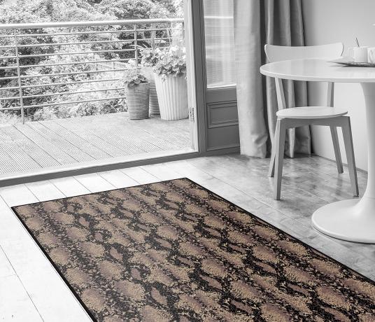 Quirky Snake Python Carpet 7128 in Living Room (Make Me A Rug)