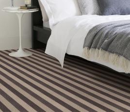 Wool Blocstripe Sable Olive Bloc Carpet 1850 in Bedroom thumb