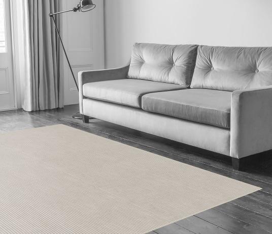 Plush Stripe Pearl Carpet 8214 in Living Room