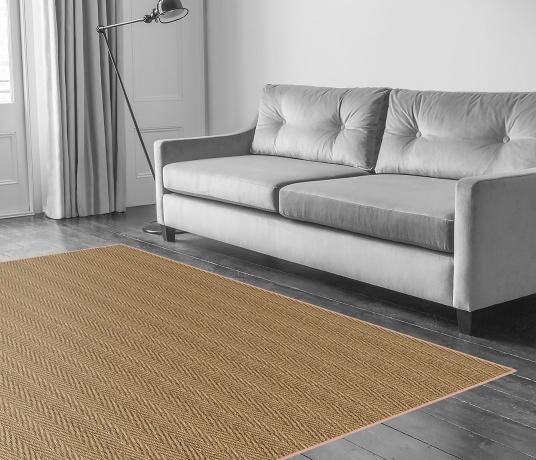 Seagrass Herringbone Carpet 4105 in Living Room