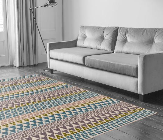 Quirky Margo Selby Fair Isle Annie Carpet 7210 in Living Room