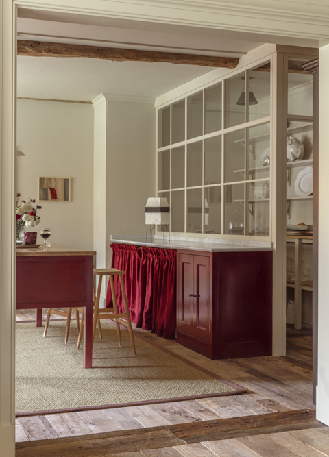 Sisal Kayal Pamba rug with a Twill Rudu border