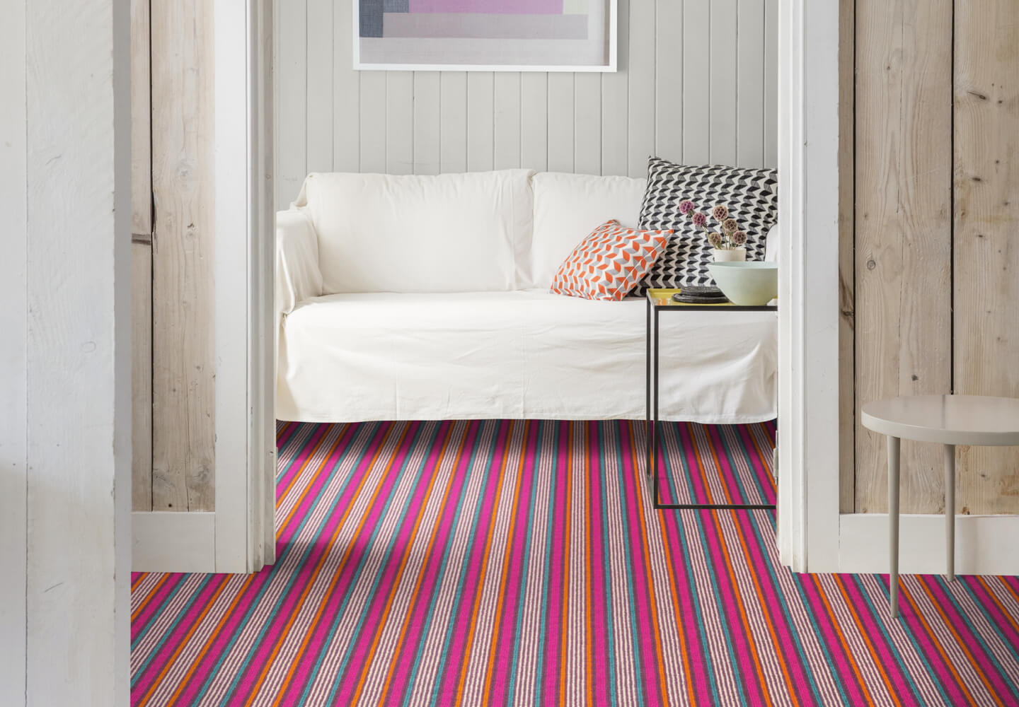 Alternative Flooring, Summer Trends 2025, Margo Selby Stripe Carnival Skelter