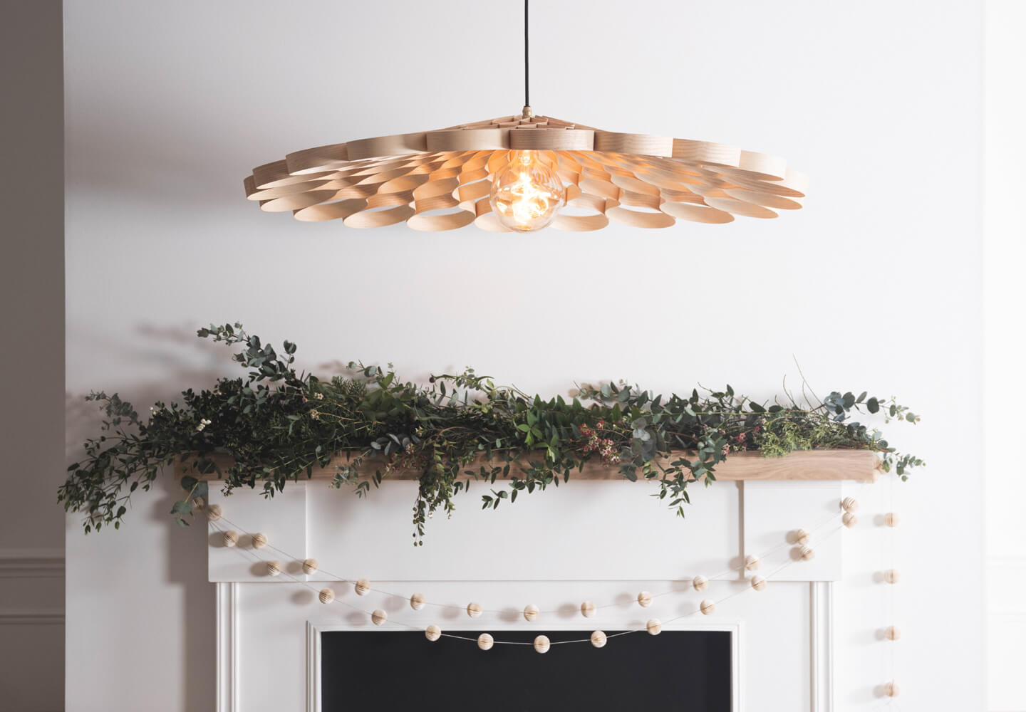 Alternative Flooring, Winter Trend Watch 2025, Pantone Colour of the Year 2026, Cloud Dancer, Tom Raffield Pendant Light