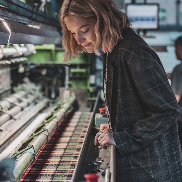 Alternative Flooring, Makers, Our People, crafted woven British wool patterned carpet